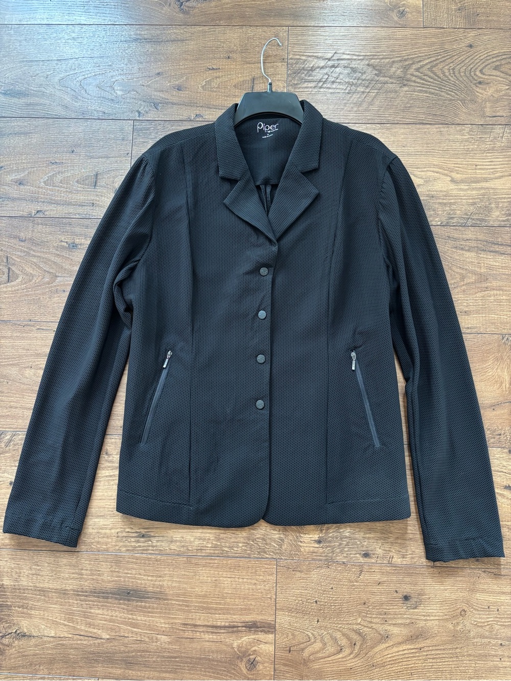Smartpak Piper Black mesh 4 Button hunt coat